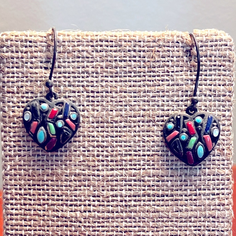 Mosaic Heart Earrings